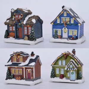 Escena Noruega 9x13x13 cm 7 Leds Blanco cálido