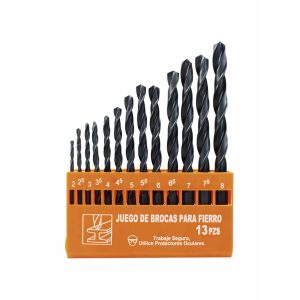 Juego de brocas para fierro 13 pzas (2-8mm)