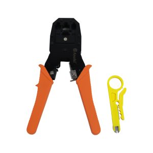 Juego de alicate ponchador 8″ y pelacable 3.5″ 2 pzas PVC