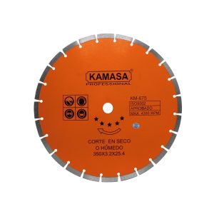 Disco diamantado segmentado 14″ (350mm) húmedo/seco naranja *****