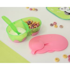 CUENCO DOBLE ANTIDESLIZAMIENTO ROSA