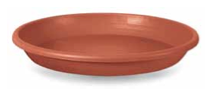 Plato para Maceta de plástico inyectado color terracota CILINDRO 65 cm.