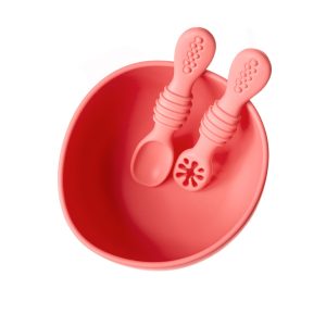 SET BOL CON VENTOSA Y DOS CUCHARAS PEACH